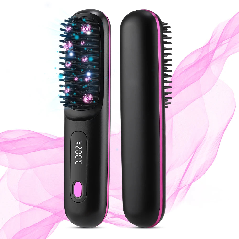 Cordless Ceramic Hair Brush