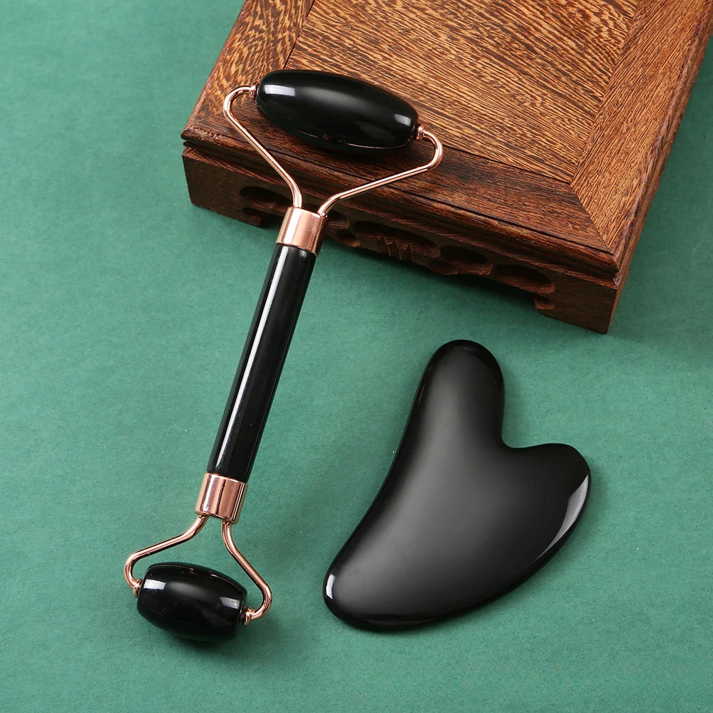 Natural Jade Roller Set